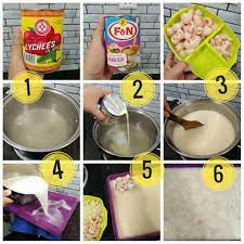 Bahan 10 gm agar2 serbuk atau 1 paket agar2 biasa 28 gram 6 gelas air 11/2 cawan gula 1 tin susu cair 1 tin laici dlam tin. Mingguan Wanita Puding Laici Ekspress Mak Buyong Facebook