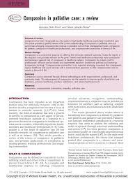 Browse and search compassionate caregivers in your area to assist with you and your loved one's needs. Pdf Compassion In Palliative Care A Review