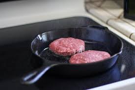 Place the burger patties in the hot pan, leaving a little space between each one. Skillet At 5 4 Min One Side And 3 1 2 On The Other Cheese When Flip How To Cook Burgers Stovetop Burgers Baked Hamburgers