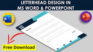 Customize our word layouts to make your own unique designs stocklayouts word templates are fully editable as if you created them from scratch. How To Make Letterhead Design In Microsoft Word And In Powerpoint Ms Word Letterhead Design Youtube