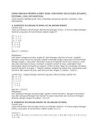 We did not find results for: Contoh Soal Desimal Ke Biner