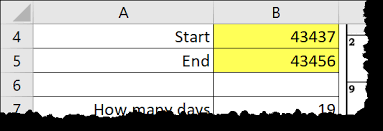 Count Day Of Week Between Dates In Excel How Many Fridays