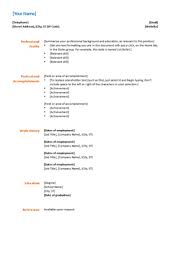 Free Resume Templates For Word - The Grid System