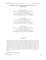 Menurut website zakat wilayah persekutuan, ini kerana kadar nisab zakat setiap negeri berbeza, jadi pengiraannya pun akan sedikit berbeza Https Www Ijern Com Journal 2015 June 2015 27 Pdf