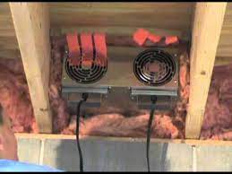 Budget friendly basement ventilation system options for a basement include installing the units of window air conditioning. How A Basement Exhaust Fan Works Exhaust Your Basement To Prevent Mold Youtube