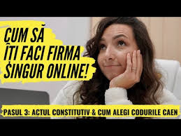Căutați denumirea folosind câmpul de mai jos. Video Infiintare Srl