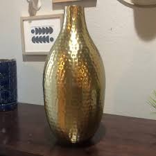 Great savings & free delivery / collection on many items. Threshold Accents Threshold Hammered Metal Gold Decorative Vase Poshmark
