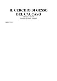 Copione Il Cerchio Di Gesso Del Caucaso Brecht Docsity