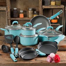 They may be set by us or by third party providers whose services we have added to our pages. The Pioneer Woman Vintage Speckle Turquoise Cookware Set 17 Piece Brickseek