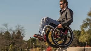 Wheelchair with a damper used for stability. Disabled Us Vets To Get Israeli Shock Absorbing Wheels Israel21c