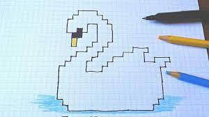 Como Desenhar Um Cisne Em Papel Quadriculado Video Aula Passo A Passo Youtube