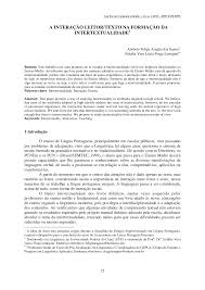 O jogo intertextual entre livro didtico e outros textos: Http Revistas Ufcg Edu Br Ch Index Php Leia Article Download 255 203