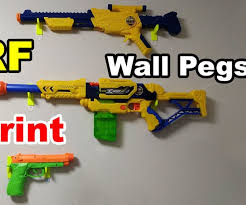 Wall mounted, made from reclaimed barn wood. Nerf Wall Peg Hanger 3d Printed 5 Steps Instructables