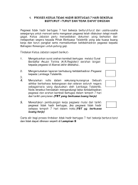 Yg balik nanti wajib karantina. Proses Kerja Tidak Hadir Bertugas Dan Tidak Dpt Dikesan