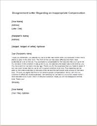 A company will usually conduct performance appraisals on an annual basis; Disagreement Letter Regarding An Inappropriate Compensation Writeletter2 Com