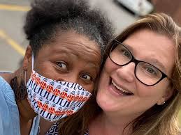 Meeting a pleasant lady at Aldi's produce section