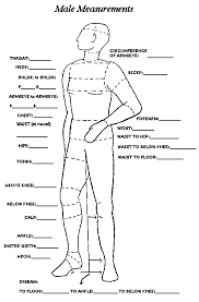 mens measurement chart mens measurements sewing men