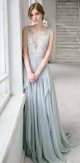 David's bridal size 10 (hem for 5' 4) dusty blue no rips, tears, or stains the dress was cleaned within 48 hours of wedding the wedding has come and gone, and i have no use for this dress any longer. Dusty Blue Wedding Gown Grey Wedding Dress Evening Dress Fashion Blue Wedding Gowns