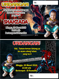 Maybe you would like to learn more about one of these? Template Undangan Ulang Tahun Anak Spiderman Serba Serbi Undangan