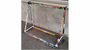 The hockey stick bench is a great piece of fully functional furniture that doesn't require a lot of sticks. Hockey Sticks Free Woodworking Plan Com