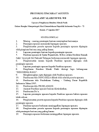 0%0% found this document useful, mark this document as useful. Contoh Teks Protokol Upacara Bendera Hari Senin Berbagai Teks Penting