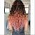 Dyed Tips Wavy Hair
