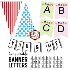 Welcome to the free printable letters for banners library. Birthday Banner Template Ideas Mandy S Party Printables