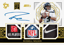 2012 leaf young stars draft #77 russell wilson. 2020 Panini Triforce Blockchain Russell Wilson 1 1 Patch Autograph