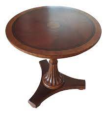 Check spelling or type a new query. Ethan Allen Upton Pedestal Side Table On Chairish Com Pedestal Side Table Round Coffee Table Coffee Table