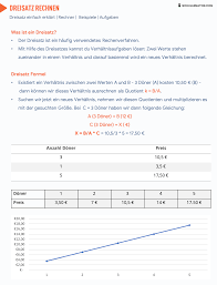 Die geschichte der formel 3. Dreisatz Rechnen Einfach Erklart Dreisatz Einfache Satze Rechnen