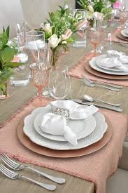 Blush Pink And White Valentine S Day Tablescape Home With Holliday In 2020 Tablescapes Table Setting Decor Christmas Table Settings