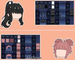 Gacha Club Stuff Hair Pack 1 In 2021 Club Hairstyles Club Outfits Gacha Club Hair Ideas