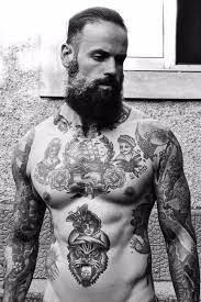 Tattoodo is the world's #1 tattoo community with the greatest collection of tattoos designs, shops let us help you find the right artist for your idea. Vintage Tattoos Tough Guy Chest Tattoo Men Cool Chest Tattoos Vintage Tattoo