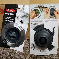 oxo good grips 2 in 1 sink strainer