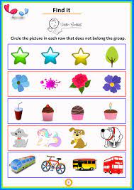 Find It Which One Doesn T Belong In The Group Preschool Toddler Worksheet Preschool Math Worksheets Kids Worksheets Printables Free Kindergarten Worksheets