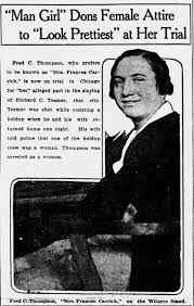 fred o. thompson, Mrs. Frances Carrick 1923