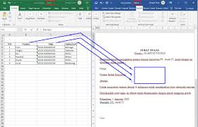 Mailing Cara Membuat Mail Merge Di Excel Ke Word 2007 2010 2013 2016 2019 Anak It