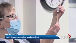 Three vaccine clinics in york region will be closed on monday due to a lack of vaccine supply, the region announced saturday afternoon. York Region Opens Covid 19 Vaccine Rollout To Residents Aged 75 And Older Watch News Videos Online