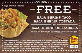 Free Printable El Pollo Loco Coupon June 2015 Pollo Loco Grocery Coupons Food