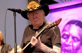 Johnny Winter with a Les Paul.