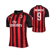 I designed football kits for ac milan for the upcoming season 18/19. Red Black Retired 18 19 Ac Milan 9 Marco Van Basten Men S Jersey