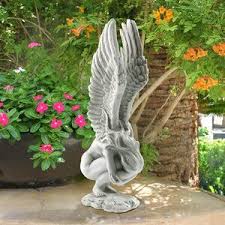 Design Toscano Rememberance And Redemption Angel Garden Statue Reviews Wayfair Co Uk Angel Garden Statues Garden Angels Garden Statues