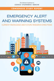 This is a first (for me). The Future Of Emergency Alert And Warning Systems Research Directions National Academies