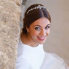 TIARA FLOR, PLATA de ley