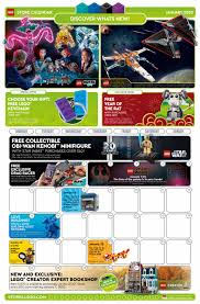 Brickfinder Lego Brand Store Calendar January 2020 Promotions Usa