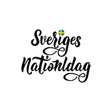 Nationaldagen även svenska flaggans dag kan firas på många olika sätt. Swedish Text Happy Sweden Flag Day Lettering Calligraphy Vector Illustration Sveriges Nationaldag Stock Illustration Illustration Of Greeting Banner 126748776