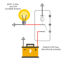 Ground to 10k ohm resister, to the same side of the switch. 12v Lighted Duckbill Toggle Switch Mgi Speedware