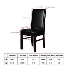 Therefore, we achieve the ideal 26cm. Buy 2pcs Onepiece Pu Leather Stretchable Dining Chair Back Seat Covers Waterproof Oilproof At Affordable Prices Price 32 Usd Free Shipping Real Reviews With Photos Joom
