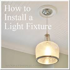 Installing and wiring a light fixture is not a very difficult task, but does need to be approached with a degree of caution. How To Install A Light Fixture Sand And Sisal