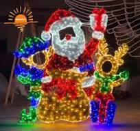 Illuminate Your Space with Stunning led motif 2d santa claus ...